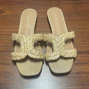 EXPRESS woven slide sandals